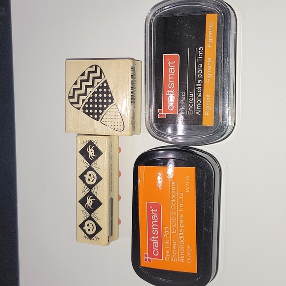 CRAFT SMART RUBBER STAMP AND INK SET. - Picture 1 of 5